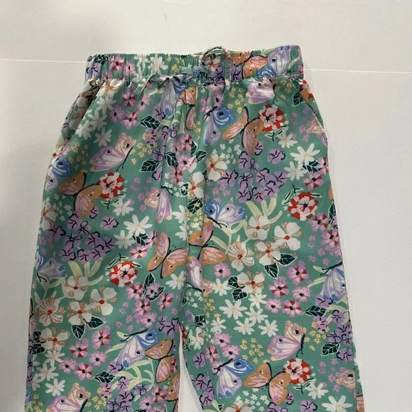 H&M Floral Multicolor Pants - Size 6X - Picture 1 of 7